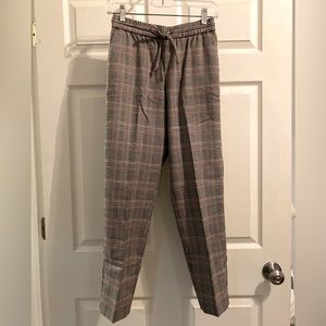 Plaid Ankle Pants/Joggers